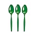 Festive Green Big Party Pack Plastic Spoons - Pack of 100