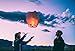 All Natural Shop 11 Pack Chinese Sky Lanterns - Color, Eco Friendly, 100% Biodegradable. Wire-Free Paper Japanese Prime Lantern To Release In Sky. (Multicolored)