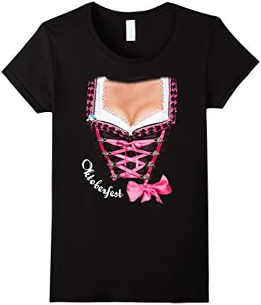 Womens Octoberfest Barmaid T Shirt Woman Costume Medium Black