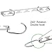 CBTONE 6 Pack Closet Space Saving Hangers, Multi-Purpose Metal Magic Cascading Hangers With Updated Hook Design for Organizing Wardrobe Clothing