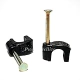 RG-11 COAXIAL CABLE RG-7 RG-8 NAIL CLIPS CABLE ORGANIZER Indoor / Outdoor RC-6-RG-8 RG-11 Coax Cable Clips pack of 10
