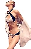 Sexy-temptation Womens Halter Pad Swimwear 2 Piece