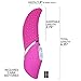 Textured Silicone Tongue Vibrator with 7 Powerful Vibrating Functions, G-Spot & Clitoral Stimulation Pink