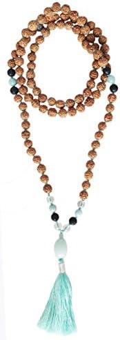 Earth's Riches Rudraksha Mala, 108 Beads