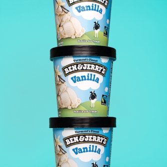 Ben & Jerry's - Vermont's Finest Ice Cream, Non-GMO - Fairtrade - Cage-Free Eggs - Caring Dairy - Responsibly Sourced Packaging, Vanilla, Pint (4 Count) - Thumbnail 2