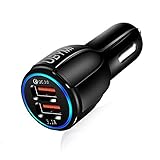 Fast Car Charger,UBYMI 30W Car Charger Adapter Dual Port with Quick Charge 3.0, Compatible with iPhone X/XS/XR/XS Max/ 8/7 / 6 / Plus,and More
