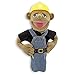 Melissa & Doug Construction Worker Puppet with Detachable Wooden Rod For Animated Gestures