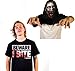 The Walking Dead- Beware I Bite (Reversible) T-Shirt,Black,X-Large