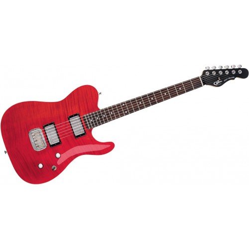 G&L Tribute ASAT Deluxe Carved Top in Trans Red