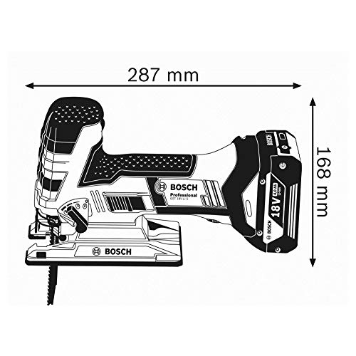 Bosch Professional 18V System Akku Stichsäge GST 18 V-LI S (Stabversion, Schnitttiefe in Holz/Alu/Metall: 120/20/8 mm, 3… – Bild 4