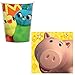 Toy Story 4 Birthday Party Supplies Pack For 16 With Toy Story Plates, Napkins, Cups, Birthday Candles, Tablecover, Add An Age Birthday Banner, 12 Sheriff Badges, and Exclusive Pin