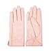 MATSU Casual Women Winter Warm Leather Gloves M9229 (L, Light Pink)