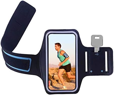 Qiuyan iPhone 8/7/6S/6 Lightweight Running Armband, Skin-Friendly Sweatproof Sports Running Armband with Key and Headphone Slot for Cellphone up to 4.7 Inches