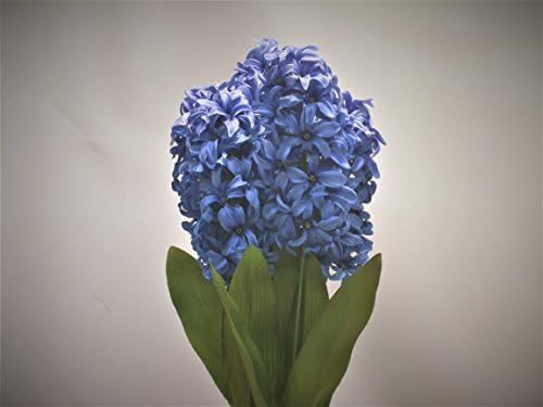 24" Artificial Hyacinth Flower Bush (5 stems per bush) (Blue)