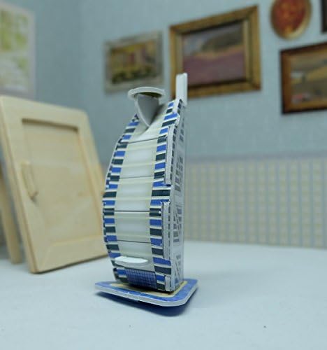 Fonzafba Mini 3D Puzzles Architecture 'Caravelle Hotel' Easy for Baby 3 Years and More Mini Size 1.7" x 3.5"