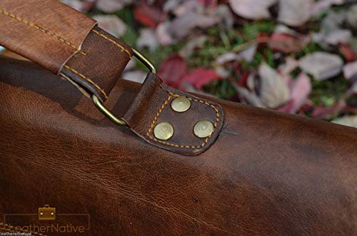 Leather Native Handmade 15" Brand New Crossbody Messenger Courier Large Unisex Genuine Vintage Leather Messenger Laptop Briefcase Satchel Bag Gift Men Women Laptop Spring Sale!