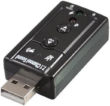 Advent Basics 7.1 Channel USB External Sound Card Audio Adapter with Mic