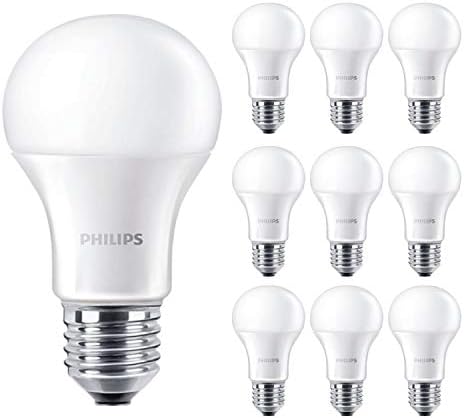 10 Pack - Philips CorePro LED 13W Frosted GLS Lamp E27 ES Large Edison Screw 2700k Warm White 1521 Lumen 15000 Hours - 929001234564 - Free Car Air Freshener Promo