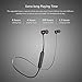 Magnetic Wireless Earbuds Awei Bluetooth Headphones Sport In-Ear Sweatproof Earphones Super Sound Quality Bluetooth 4.2, 6 Hours Play Time Secure Fit Design Black