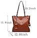 Obosoyo Women Shoulder Tote Satchel Bag Lady Messenger Purse Top Handle Hobo Handbags Black