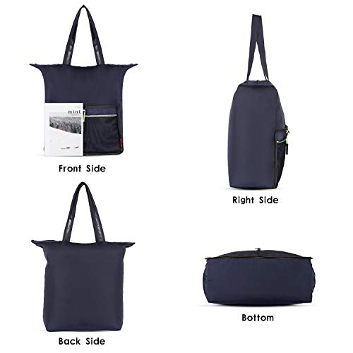 Lightweight Foldable Waterproof Shoulder Tote Bag for Shopping Sports Gym Travel