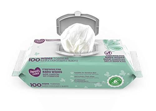 Parent's Choice Fragrance Free Baby Wipes, Packs of 100 (500
