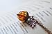 Enchanted Leaves - Amber and Copper Acorn Necklace - Man Made Amber - Cute Nature Charm Necklace