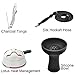 Hookah Set Micro Modern Acrylic Cube Hookah with Heat Management System Silicone Hookah Bowl Silk Hookah Hose Tongs Magical LED Light for Better Shisha Hookah Narguile Smoking