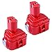 2 Packs 12 Volt 3000mAh Replacement Battery Compatible with 12V Battery Ni-Mh 1200 1220 1201 PA12 1222 1233S 1233SA 1233SB 1235 192681-5 Cordless Tools