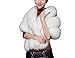 Pinkmerry Faux Fur Wrap Cape Shawl for Women (FBA)