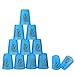 Super Stacks Quick Stacks Cups, Rapid Sport Stacking Cups Speed Training Set of 12 (Blue)