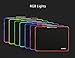 Ajazz LED Hard Gaming Mouse Pad RGB Breath Lighting Big Computer Mice Mat PC Computer Laptop Office Gamer, 13.77 x 9.84 Inch