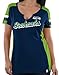 Seattle Seahawks Majestic Womens Pride Playing V-Neck Tee