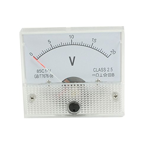 uxcell DC 0-20V Voltmeter Class 2.5 Analog Voltage Panel Meter