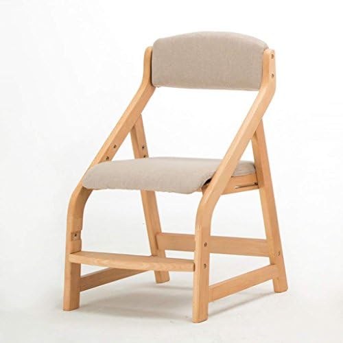 Jiaa Home Decor products With Modern and Stylish Appearance Design Child learning chair can be raised and lowered student chair solid wood posture Chair home desk chair back writing chair Stool,A1,I