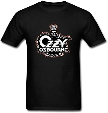 AVERBILY Men's English Singer Ozzy Osbourne T-shirt Black XXXL