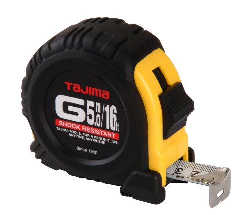 Tajima G-16/5MBW 16-Feet or 5-Meter by 1-Inch Steel Blade Tape Measure