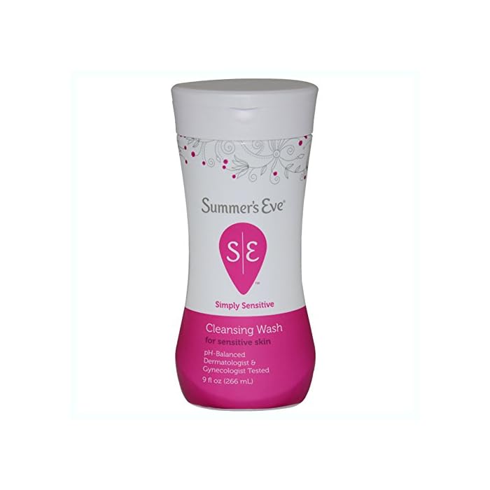 Summer's Eve Cleansing Wash | Simply Sensitive | 9 Ounce | pH-Balanced | Dermatologist & Gynecologist Tested
