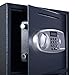 Giantex Safe Box Security Lock Box with Double Door and Keys Digital Safe Depository Drop Box Safes Home Office Security Lock for Gun Cash Valuable Storage
