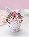 Cute Animal Easter Bunny Cupcake Wrappers and Toppers by Funky Fledgling- 24 Sets (Woodland Bunny)