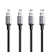Type C Cable, AXELECT 4PACK(10ft 6ft 3ft 1ft) Nylon Braided USB C to USB A Charging Sync Cable for Samsung Galaxy S8/S8 Plus, LG/G5/G6, HTC 10 and More USB Type C Devices