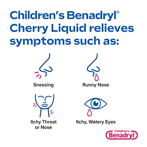 Benadryl Children's Allergy Relief Liquid Medicine with Diphenhydramine