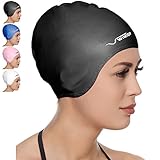 Premium Silicone Swim Cap for Long Hair Woman and Men