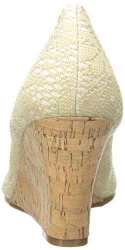 Plum Tree Wedge Pump, Natural Eyelet 