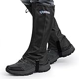TAGVO Snow Gaiter, Waterproof Windproof Warm Shoes Cover, Durable Easy Cleaning Hiking Gator, Easy Open and Off, Fit Hunting Climbing Snowboarding Skiing Biking Trimming Grass Women Men