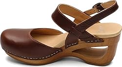 Dansko Women's Taci Tan Wedge Comfort Sandals