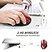 VicTsing mm057 2.4G Wireless Portable Mobile Mouse Optical Mice with USB Receiver, 5 Adjustable DPI Levels, 6 Buttons for Notebook, PC, Laptop, Computer, MacBook - Red