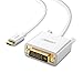 UGREEN USB C to DVI Cable Type C to DVI D 24+1 Video Adapter 1080P Thunderbolt 3 Compatible for Apple MacBook Pro Air 2017 iPad Pro 2018, Samsung S10 S9 S8 Plus Note 9 8, LG G5, ZenBook 3(3FT, White)
