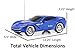 New Bright F/F Corvette C7 RC Vehicle (1:16 Scale), Blue