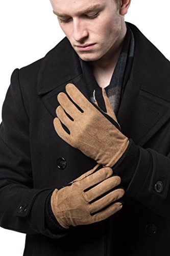 Gallery Seven Mens Stylish Warm Insulated Winter Glove - Cold Weather Texting Glove - Wrapped In A Gift Box
